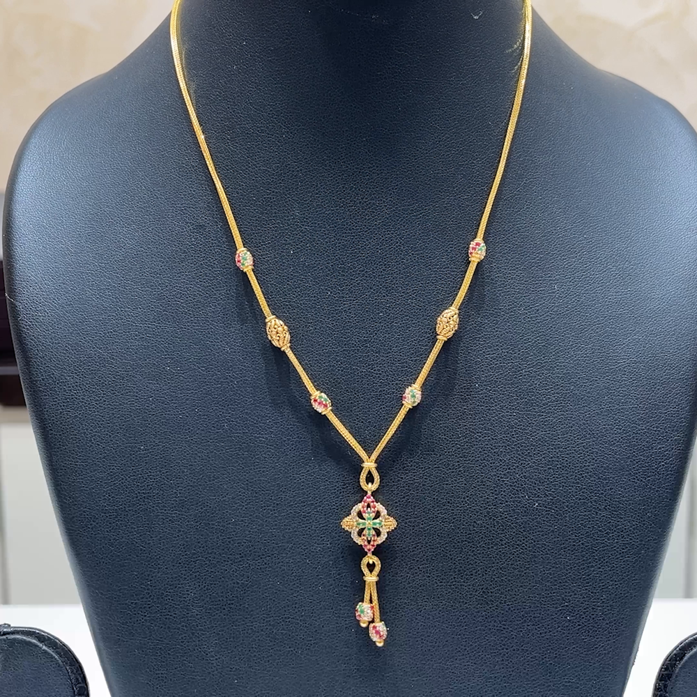 MUKUNDA JEWELLERS 11.01gms CHAINS 22K Yellow Gold