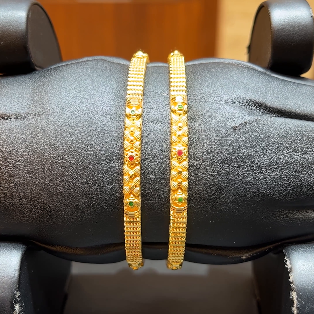 Chennai Shopping Mall 25.475gms BANGLES 22K Yellow Gold