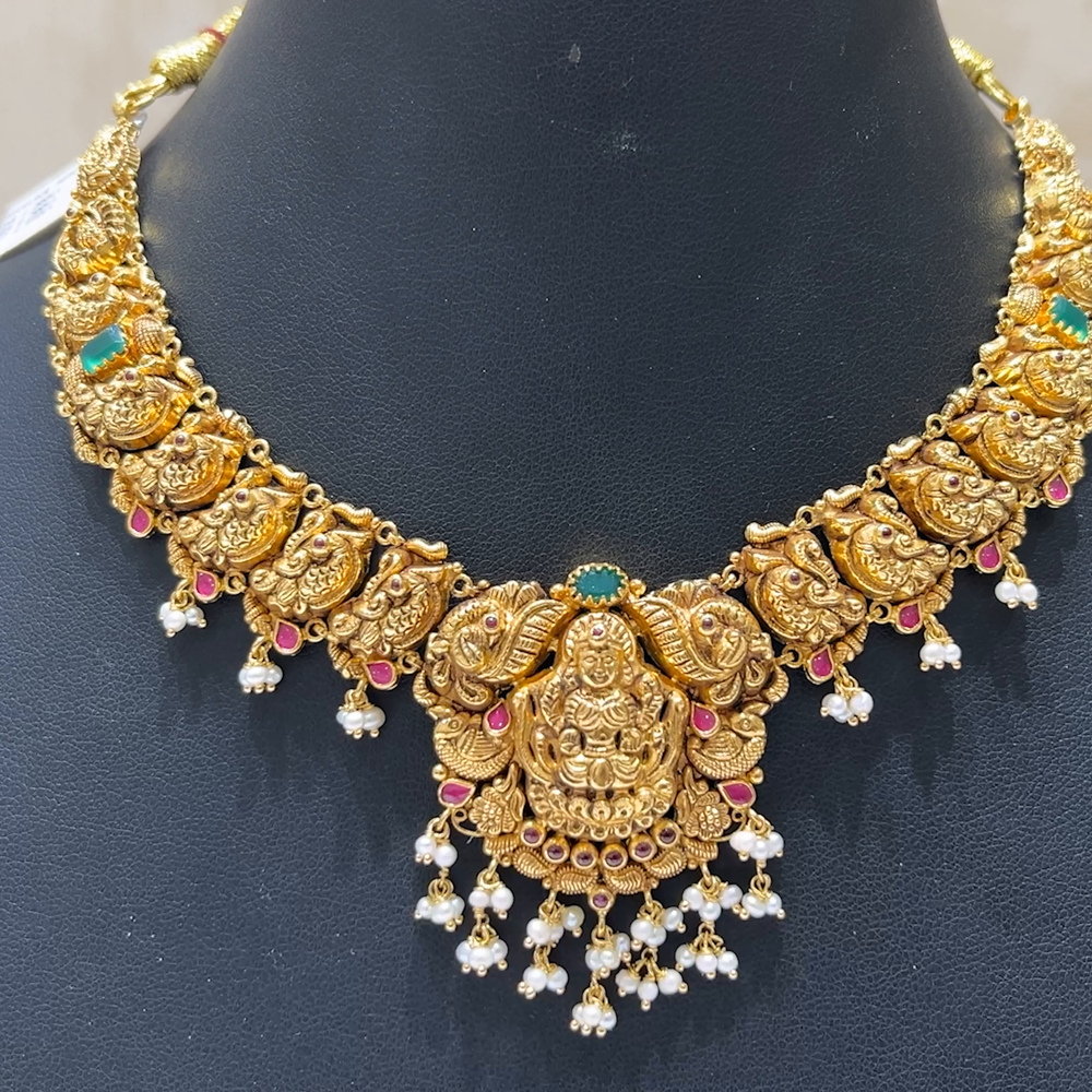 MUKUNDA JEWELLERS 23.25gms NECKLACE 22K Antique