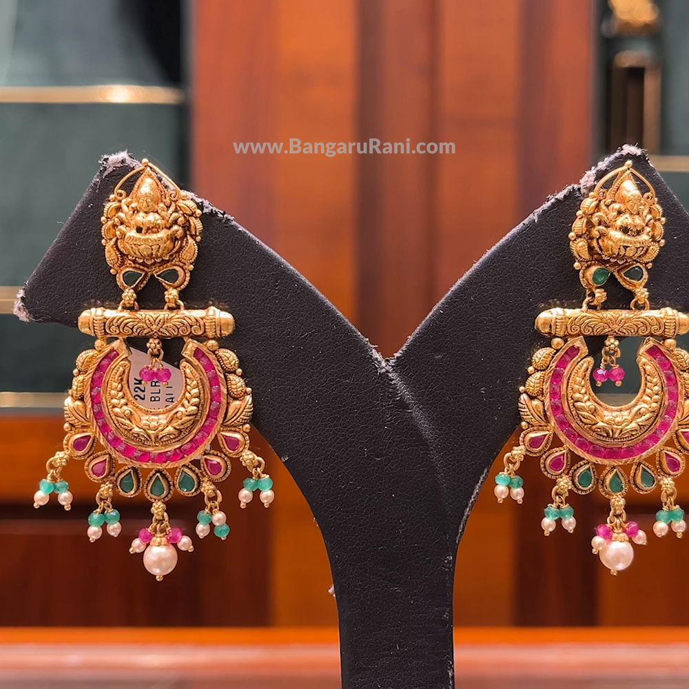 Chennai Shopping Mall 15.63gms EARRINGS 22K Yellow Gold