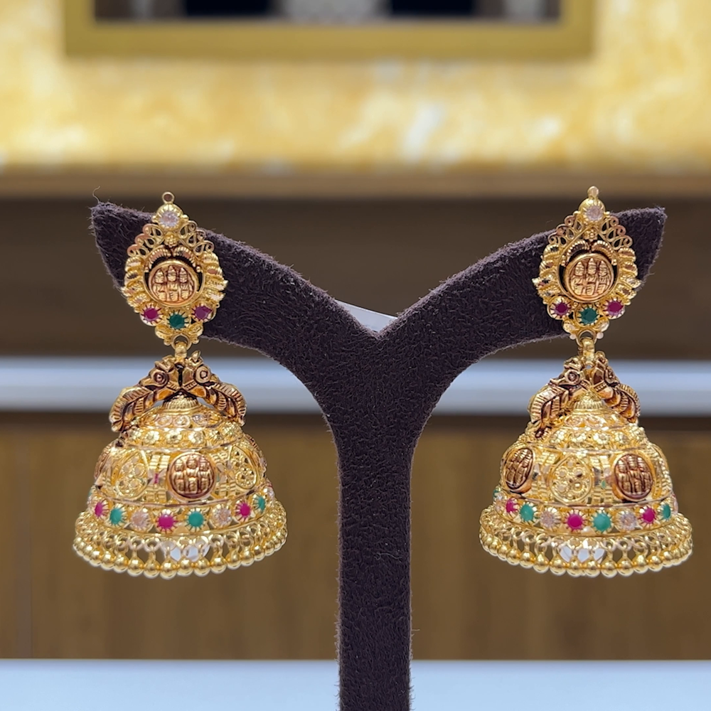 MUKUNDA JEWELLERS 18.51gms EARRINGS 22K Yellow Gold