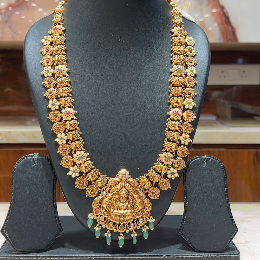 MUKUNDA JEWELLERS 68.03gms HARAMS 22K Antique