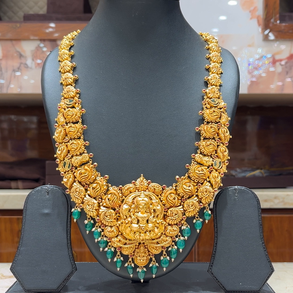 MUKUNDA JEWELLERS 70.465gms HARAMS 22K Nakshi