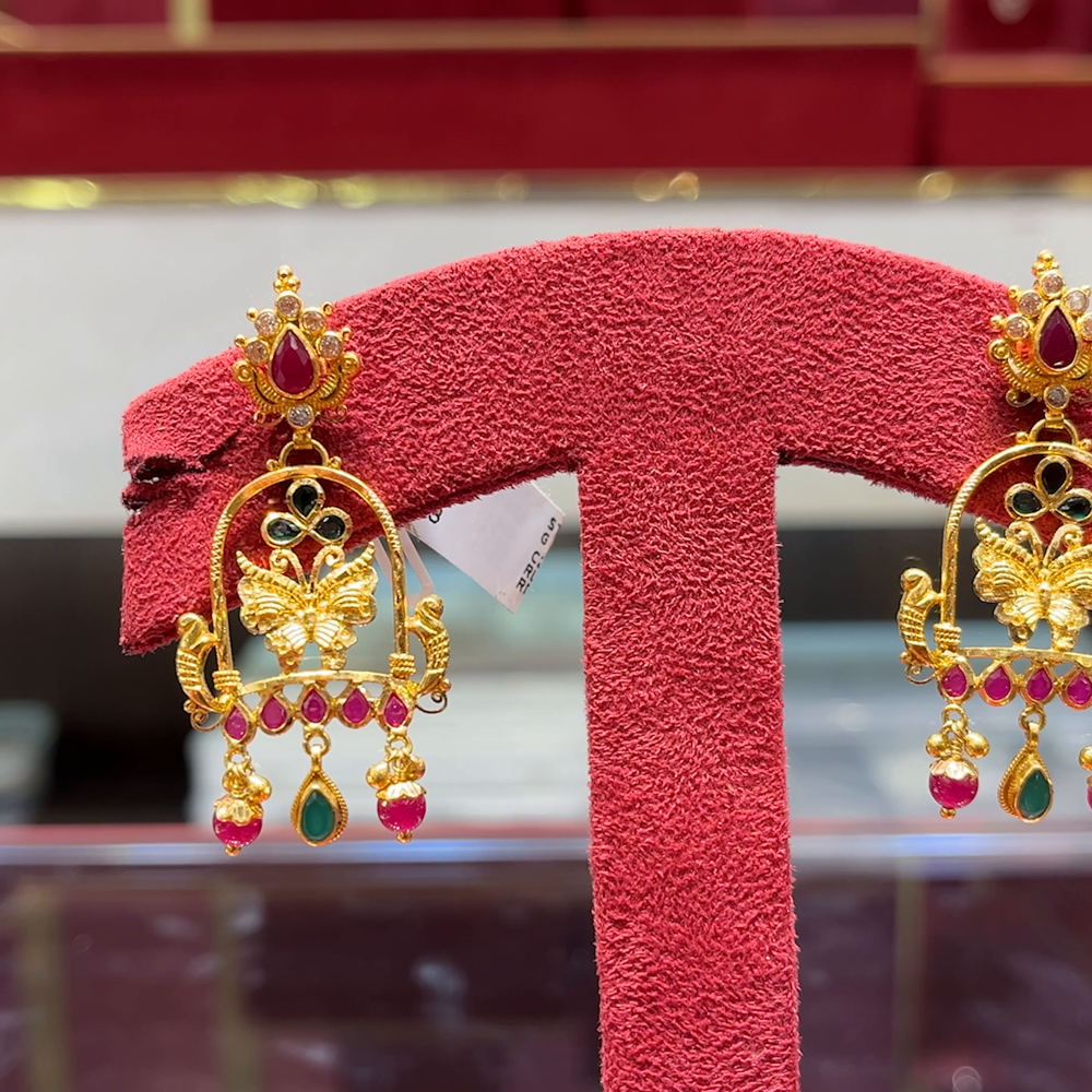 CMR 10.725gms EARRINGS 22K Yellow Gold