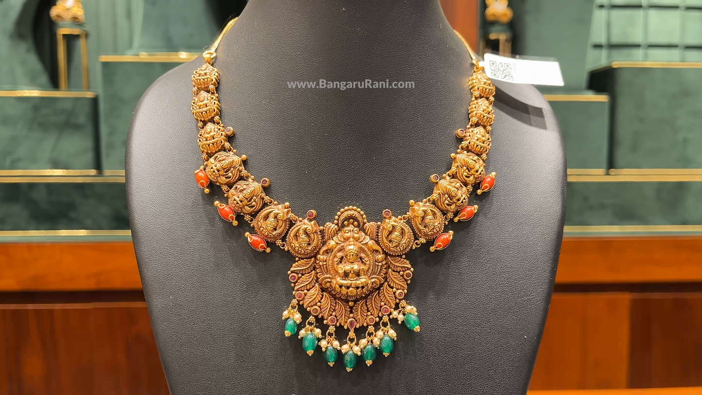 Chennai Shopping Mall 25.231gms NECKLACE 22K Antique