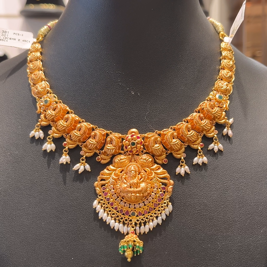 SOUTH INDIA 33.301gms NECKLACE 22K Antique