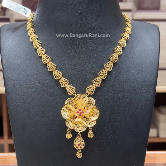 Chennai Shopping Mall 21.86gms NECKLACE 22K Yellow Gold