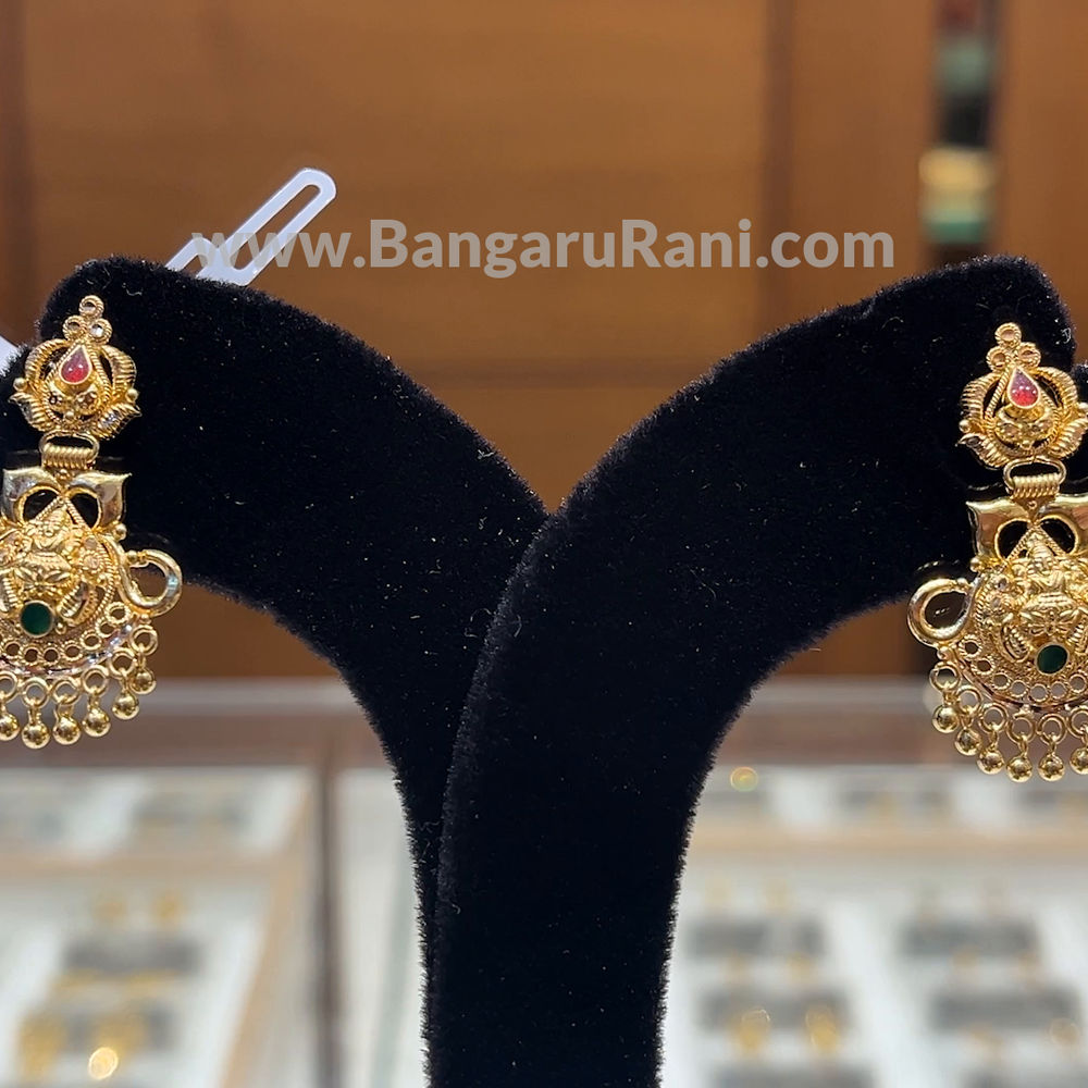 Chennai Shopping Mall 6.0gms EARRINGS 22K Nakshi