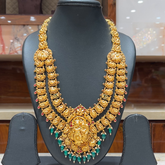 MUKUNDA JEWELLERS 69.158gms HARAMS 22K Antique