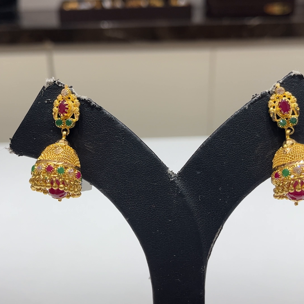 MUKUNDA JEWELLERS 10.035gms EARRINGS 22K Yellow Gold