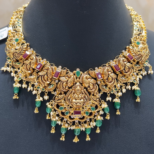 MUKUNDA JEWELLERS 37.01gms NECKLACE 22K Antique