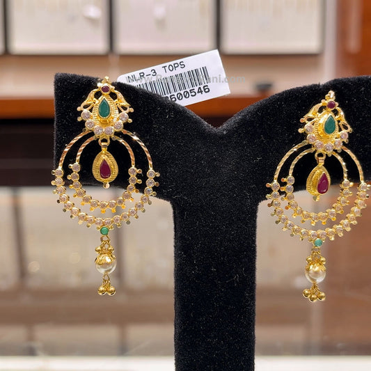 RS BROTHERS 8.979gms EARRINGS 22K Yellow Gold