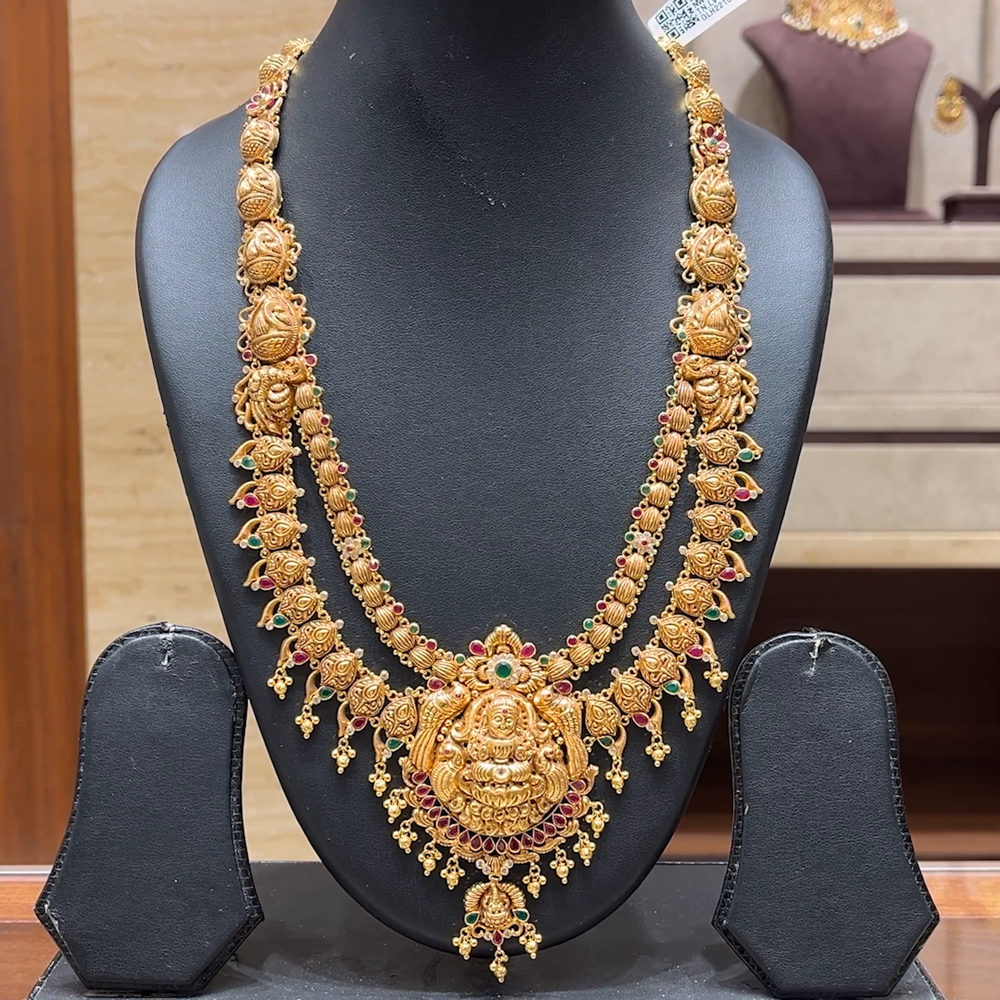 Chennai Shopping Mall 58.03gms HARAMS 22K Antique