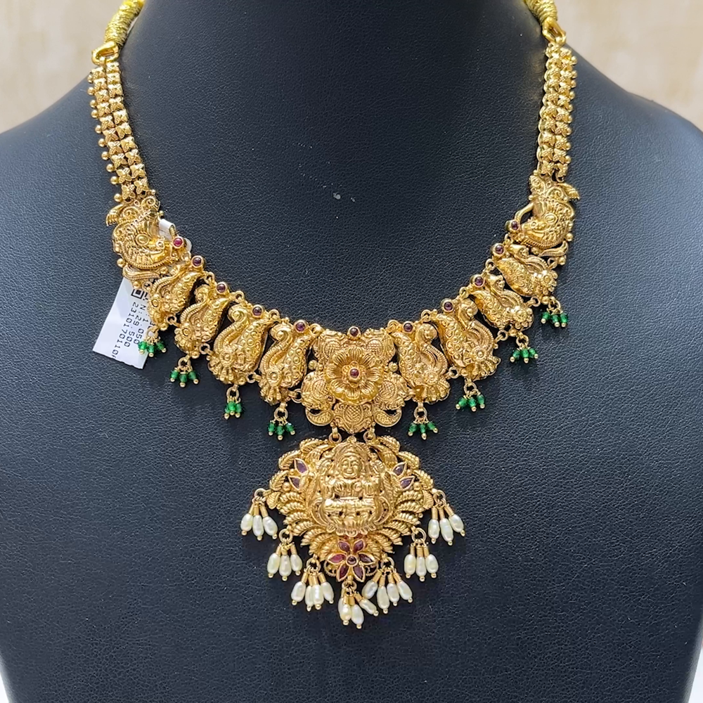 MUKUNDA JEWELLERS 29.5gms NECKLACE 22K Antique