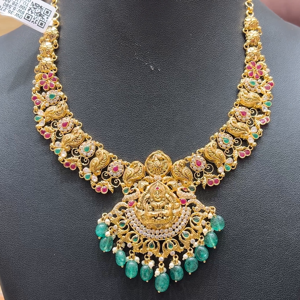 Chennai Shopping Mall 28.68gms NECKLACE 22K Antique