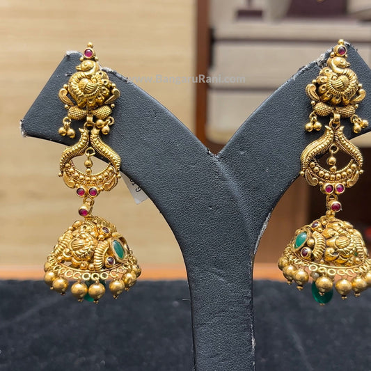 Chennai Shopping Mall 21.99gms EARRINGS 22K Antique