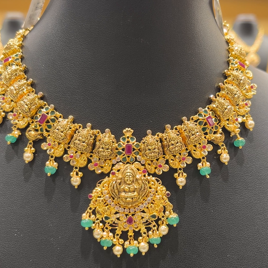 CHANDANA Brothers 26.9gms NECKLACE 22K Antique