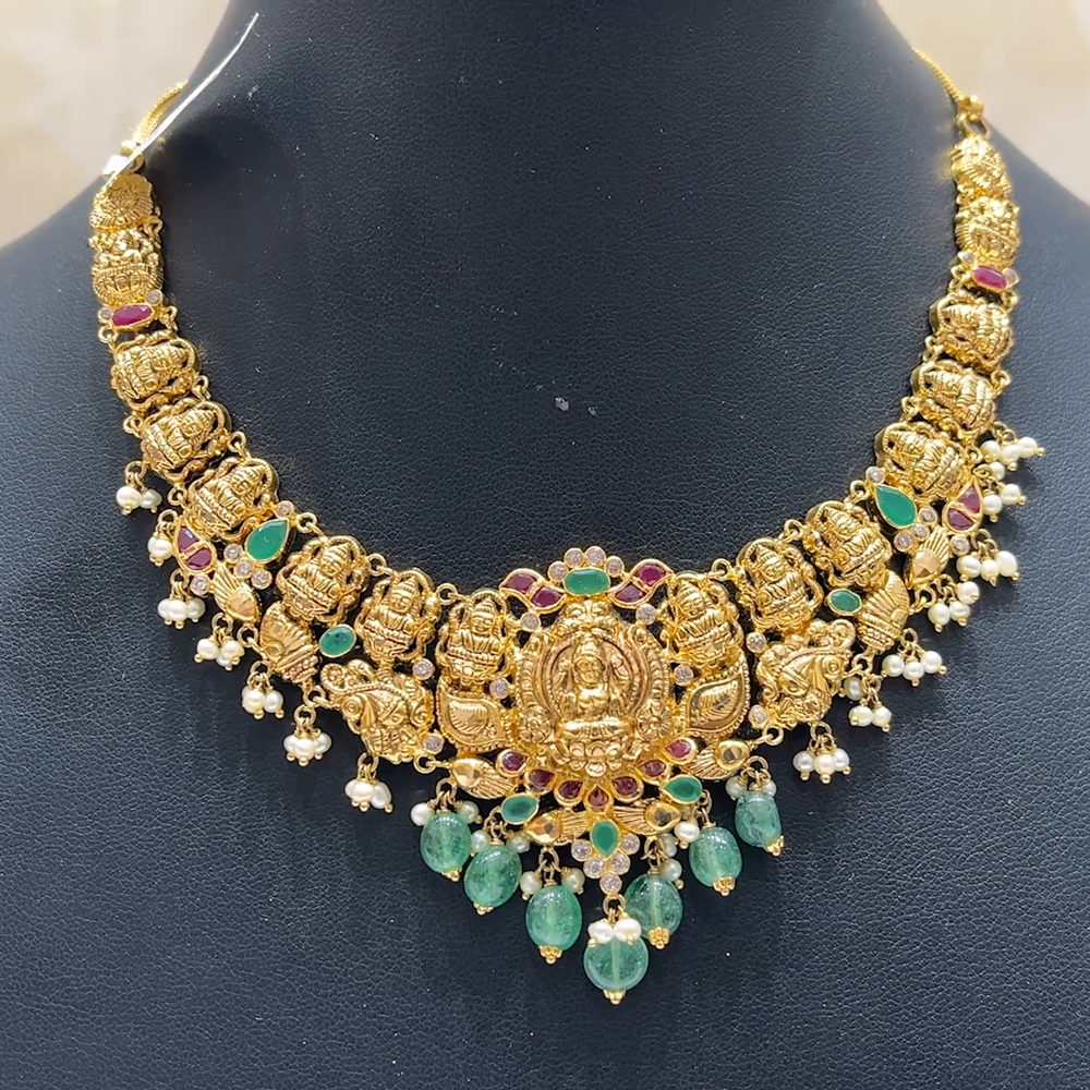 MUKUNDA JEWELLERS 22.46gms NECKLACE 22K Antique