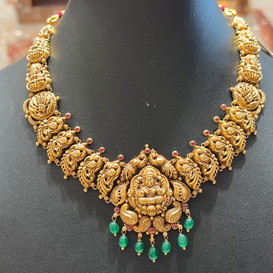 MUKUNDA JEWELLERS 23.84gms NECKLACE 22K Nakshi