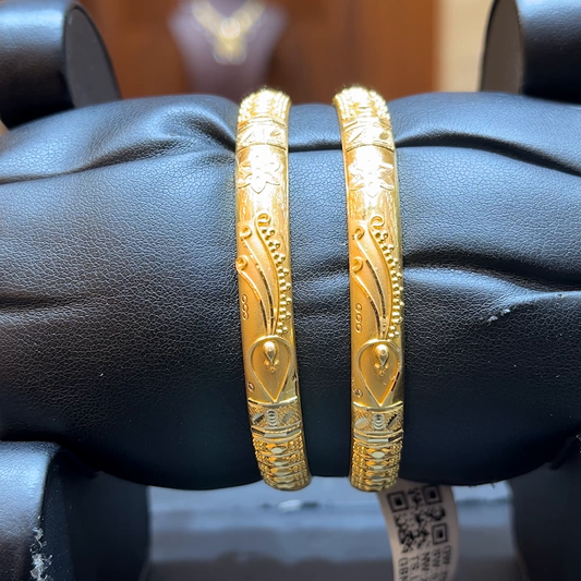 Chennai Shopping Mall 20.237gms BANGLES 22K Yellow Gold