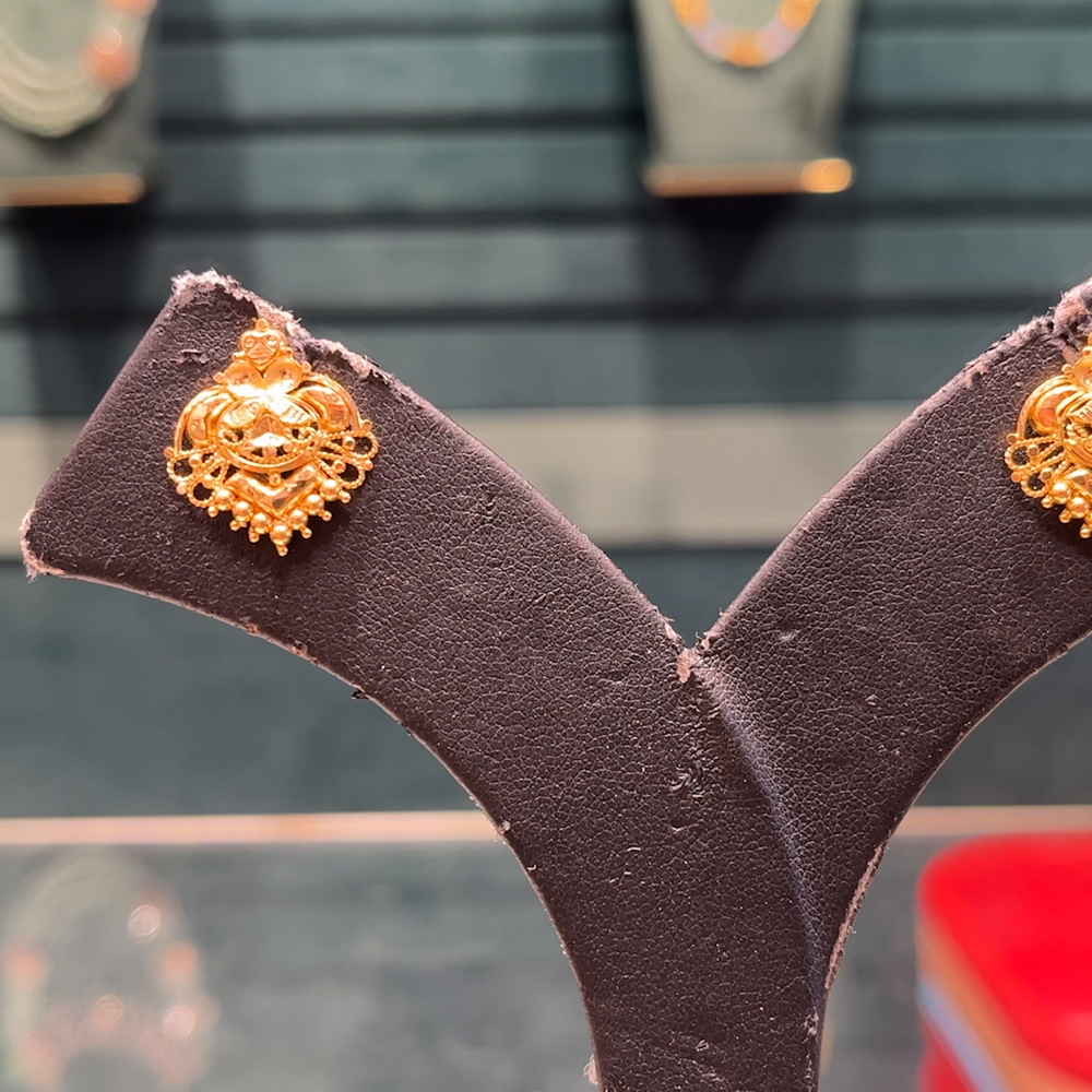 Chennai Shopping Mall 3.0gms EARRINGS 22K Yellow Gold