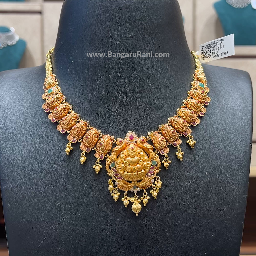 Chennai Shopping Mall 22.14gms NECKLACE 22K Nakshi