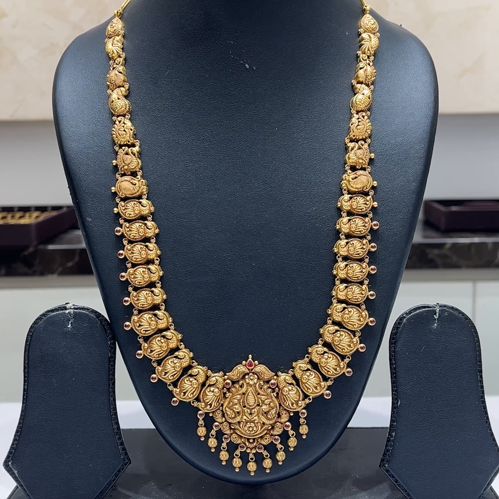 MUKUNDA JEWELLERS 32.66gms HARAMS 22K Antique