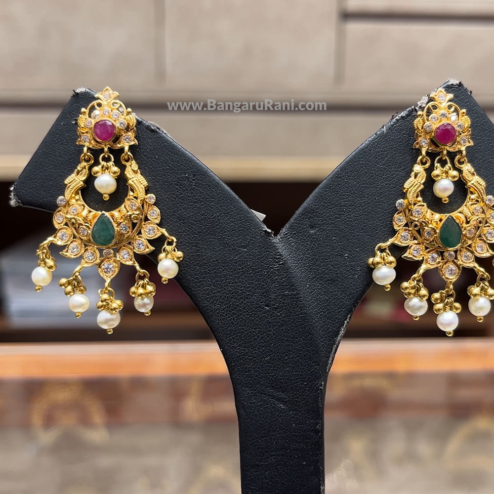 Chennai Shopping Mall 13.865gms EARRINGS 22K Antique