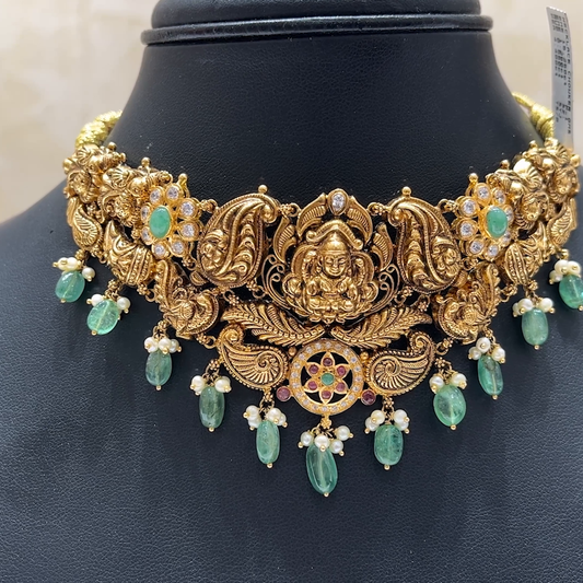 MUKUNDA JEWELLERS 27.68gms CHOKER 22K Nakshi