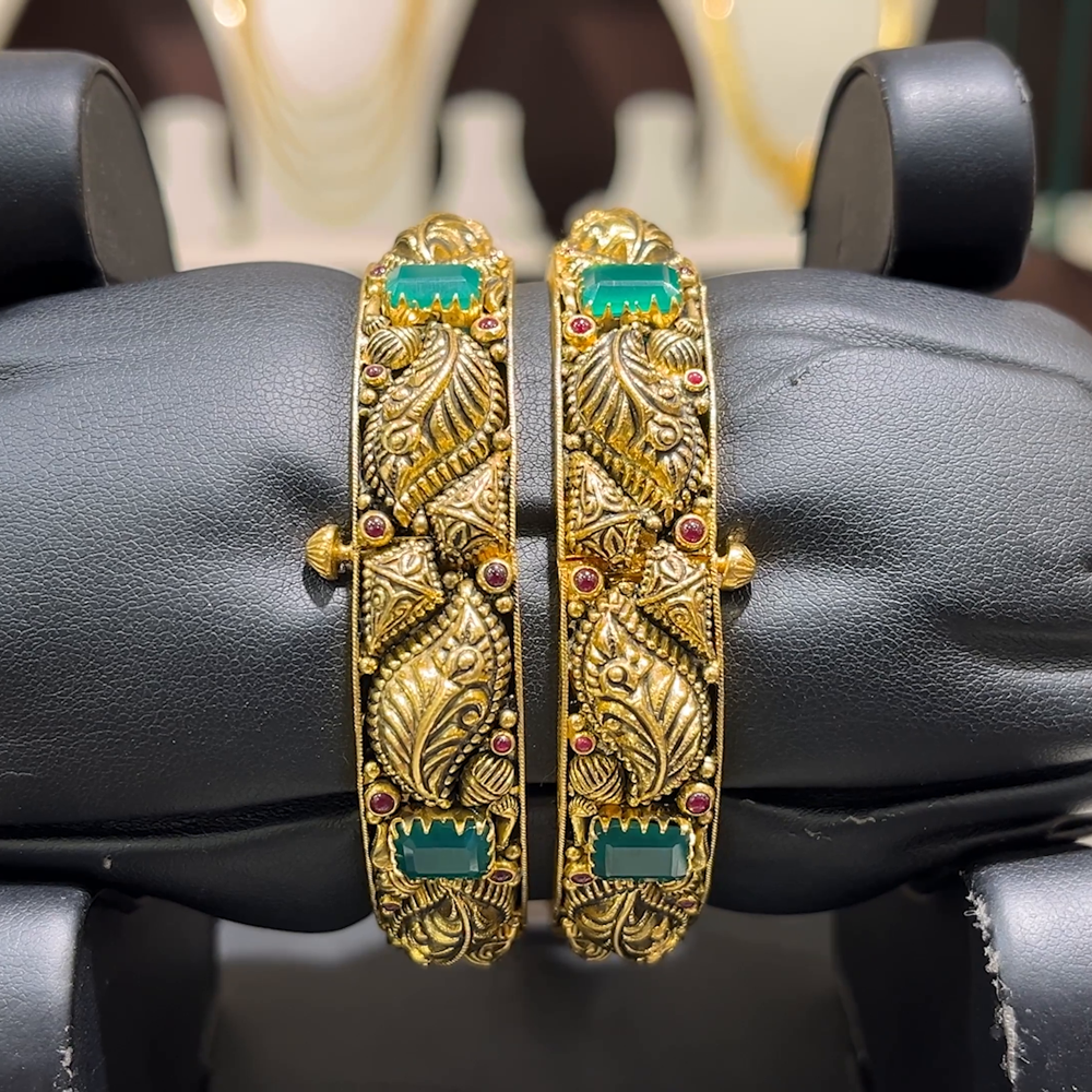 CMR 48.787gms BANGLES 22K Antique