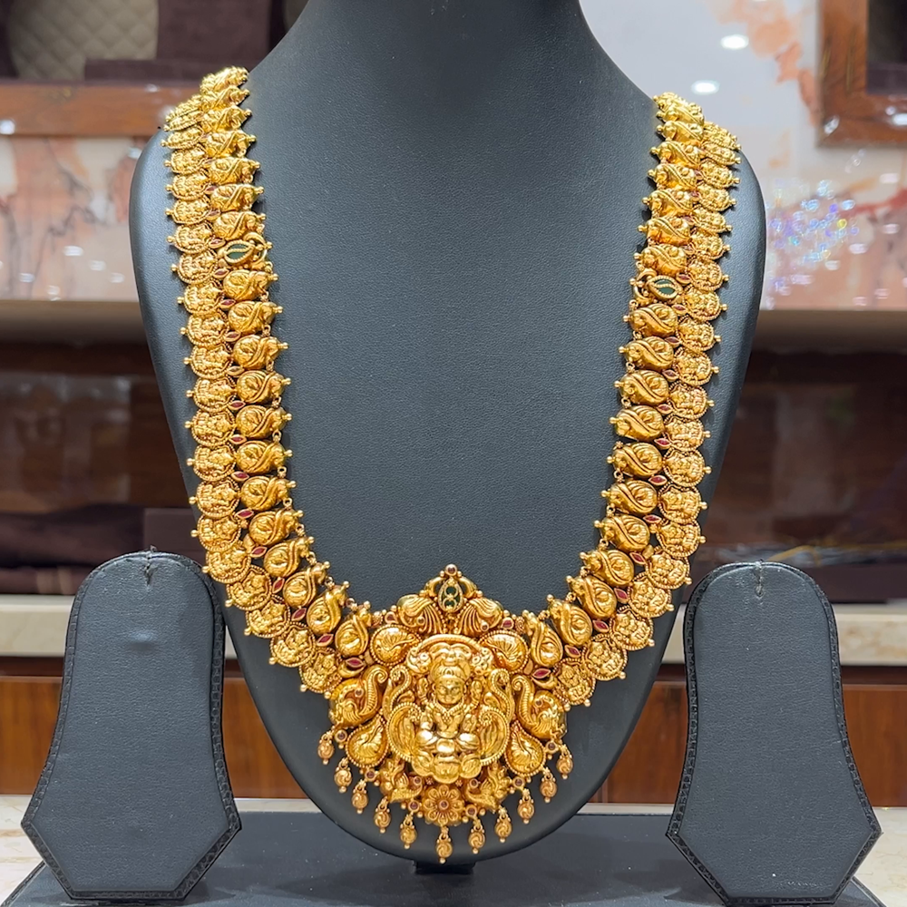 MUKUNDA JEWELLERS 69.952gms HARAMS 22K Nakshi