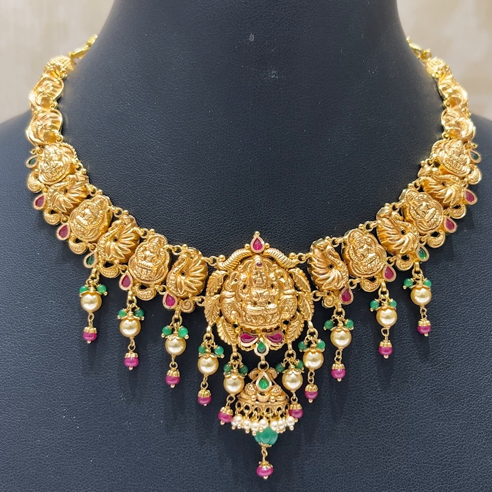 MUKUNDA JEWELLERS 24.09gms NECKLACE 22K Antique