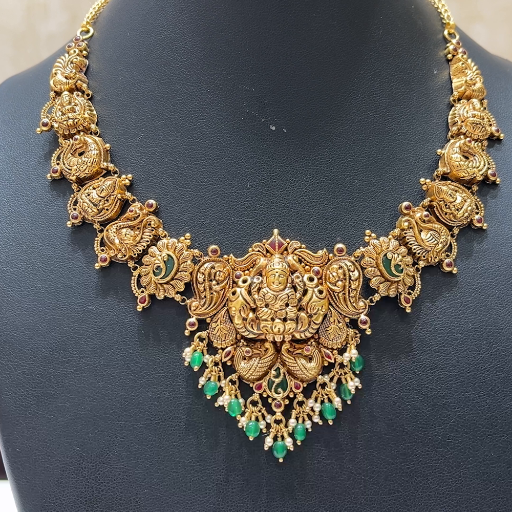 MUKUNDA JEWELLERS 35.519gms NECKLACE 22K Antique