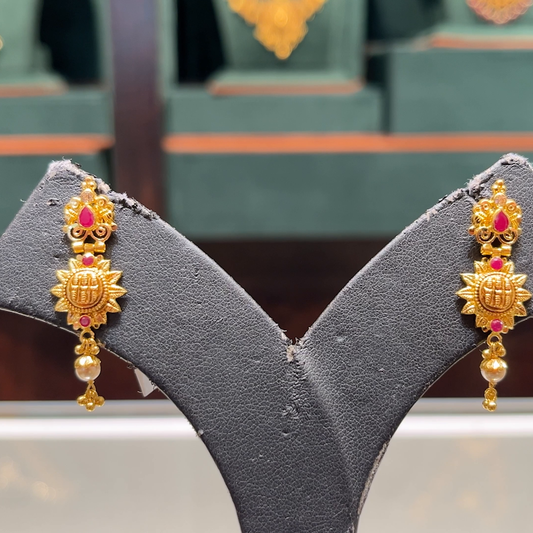 CMR 4.015gms EARRINGS 22K Yellow Gold