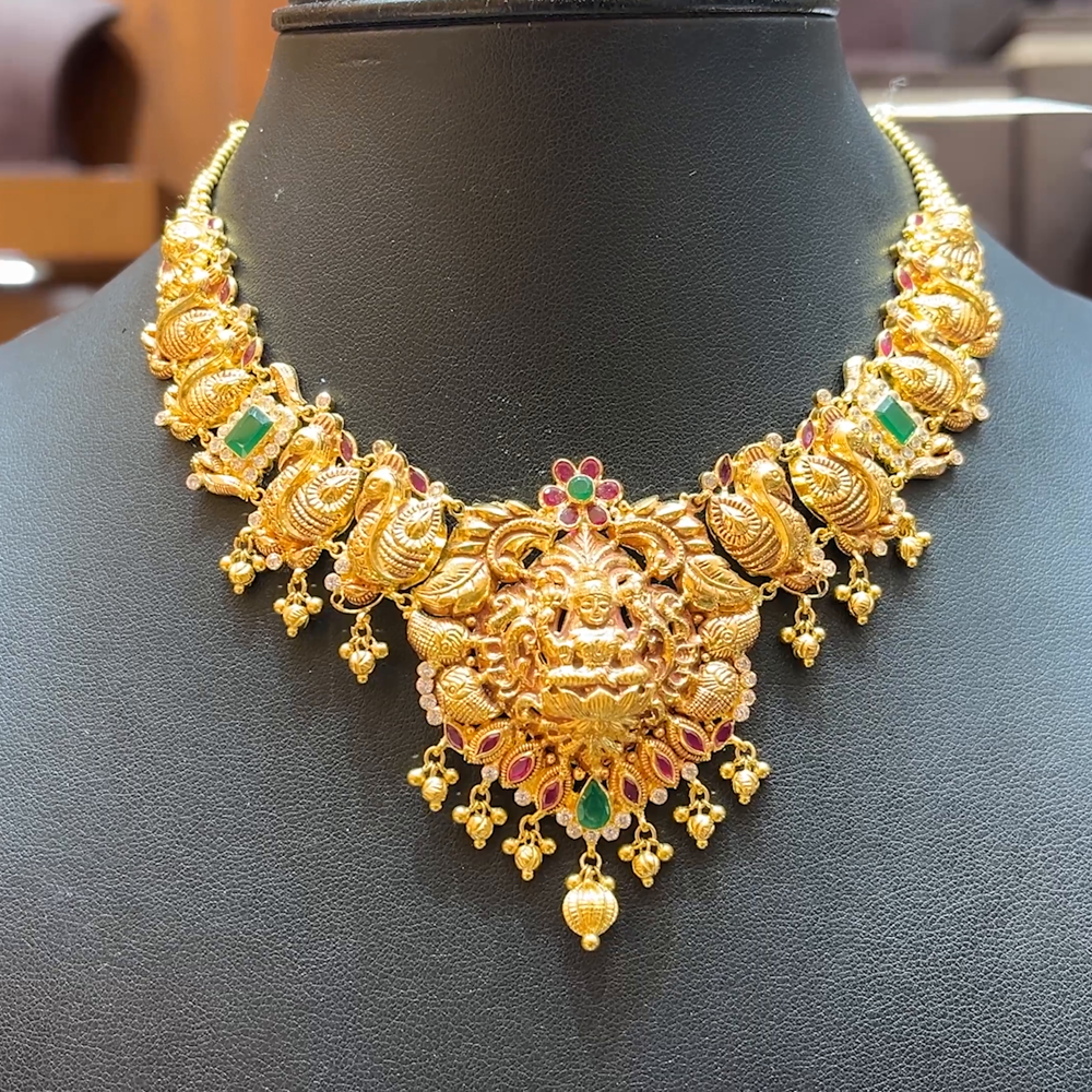 Chennai Shopping Mall 17.188gms NECKLACE 22K Antique