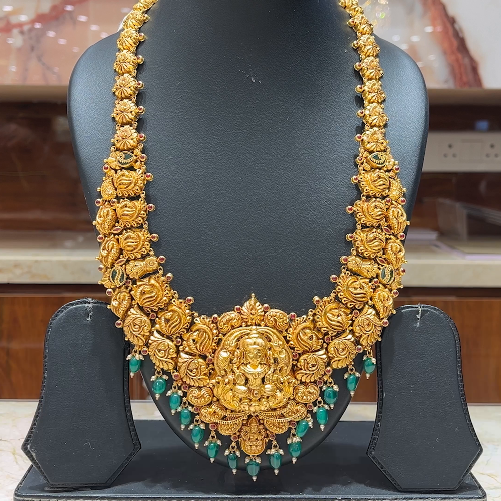 MUKUNDA JEWELLERS 65.9gms HARAMS 22K Antique