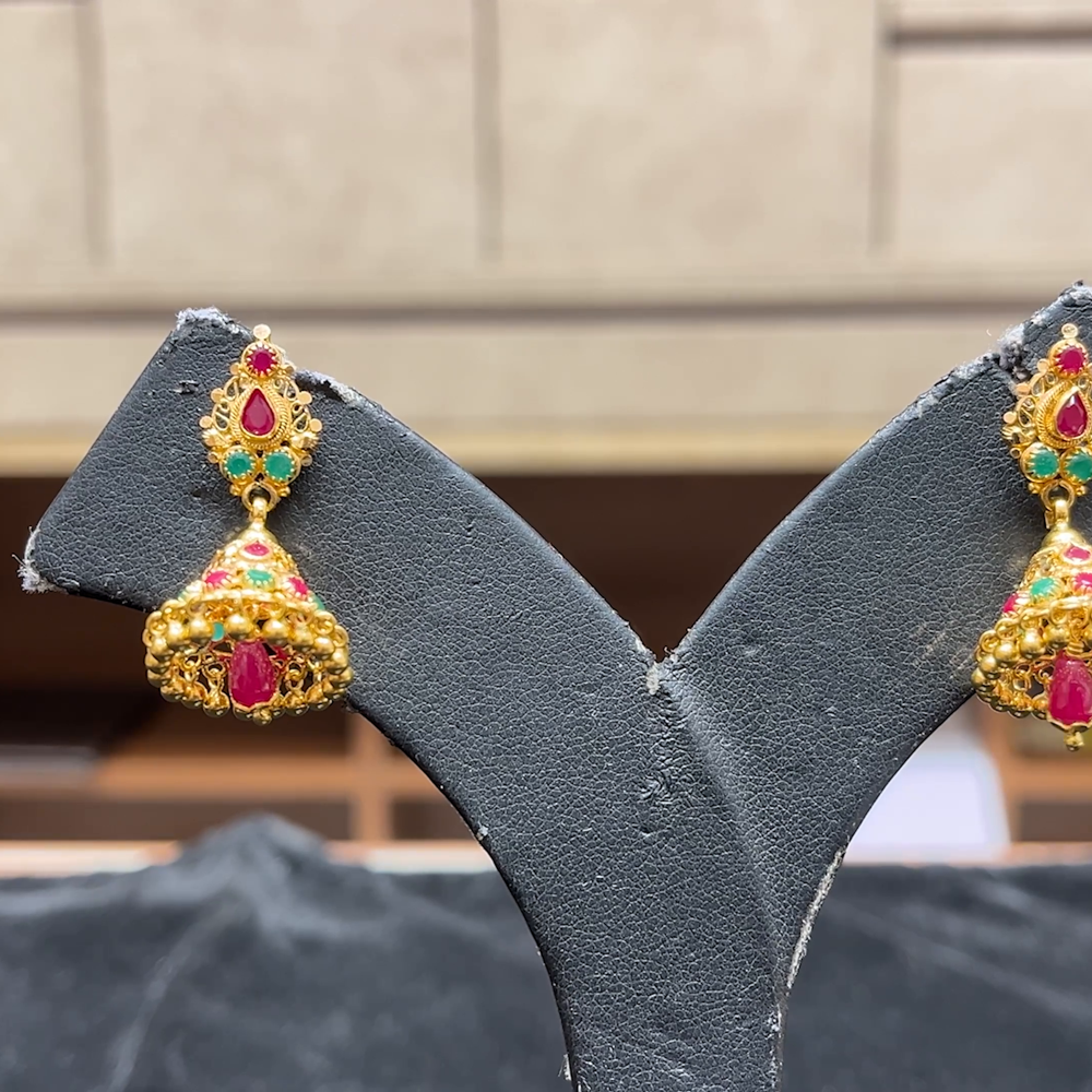 Chennai Shopping Mall 9.138gms EARRINGS 22K Yellow Gold