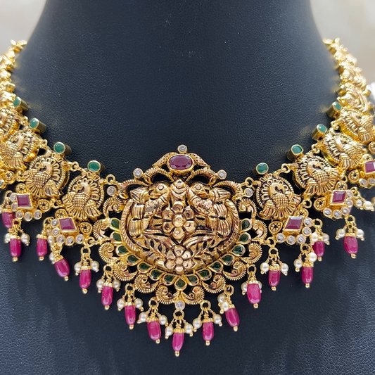 MUKUNDA JEWELLERS 22.414gms NECKLACE 22K Antique