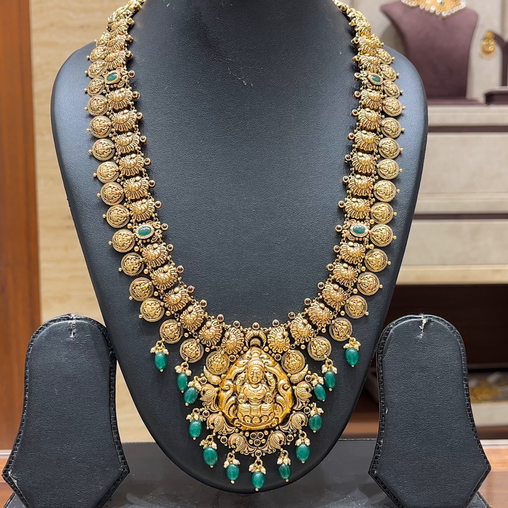 Chennai Shopping Mall 53.61gms HARAMS 22K Antique