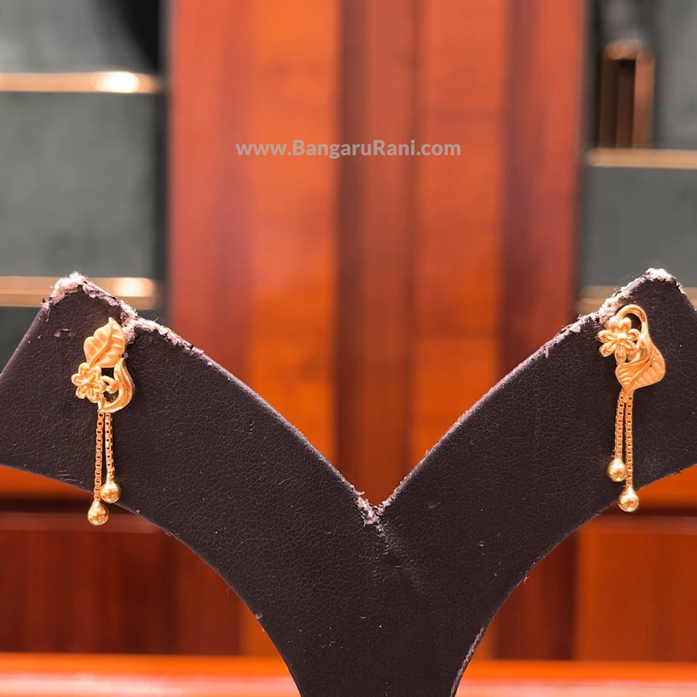 Chennai Shopping Mall 3.16gms EARRINGS 22K Yellow Gold