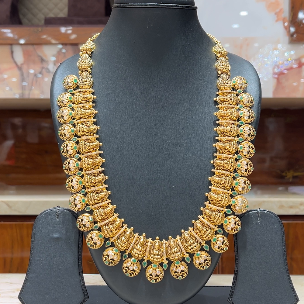 MUKUNDA JEWELLERS 110.51gms HARAMS 22K Nakshi