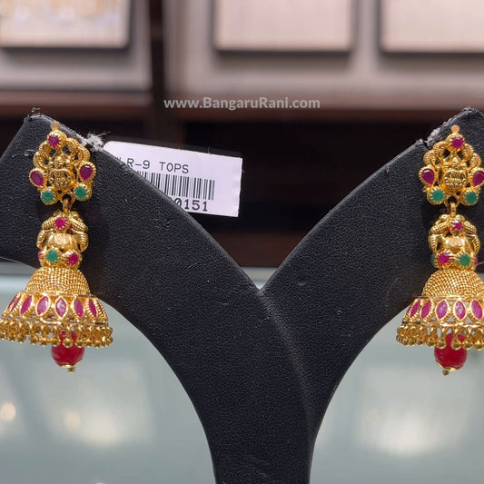 SOUTH INDIA 10.538gms EARRINGS 22K Yellow Gold