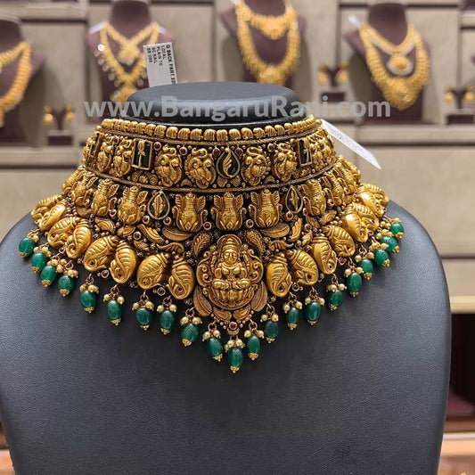 Chennai Shopping Mall 64.69gms CHOKER 22K Yellow Gold