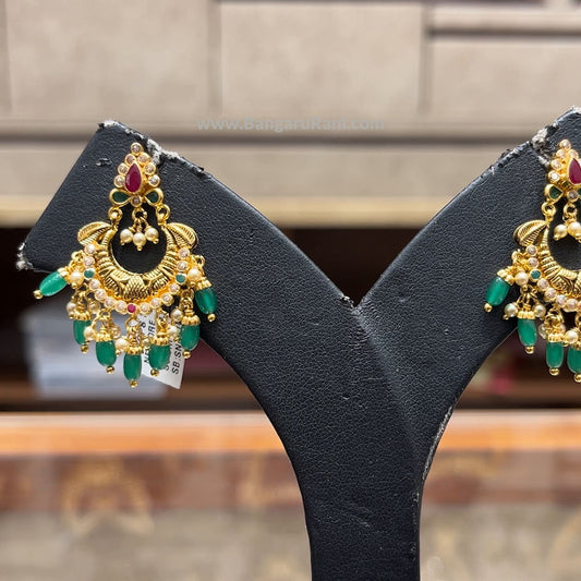 Chennai Shopping Mall 7.21gms EARRINGS 22K Antique