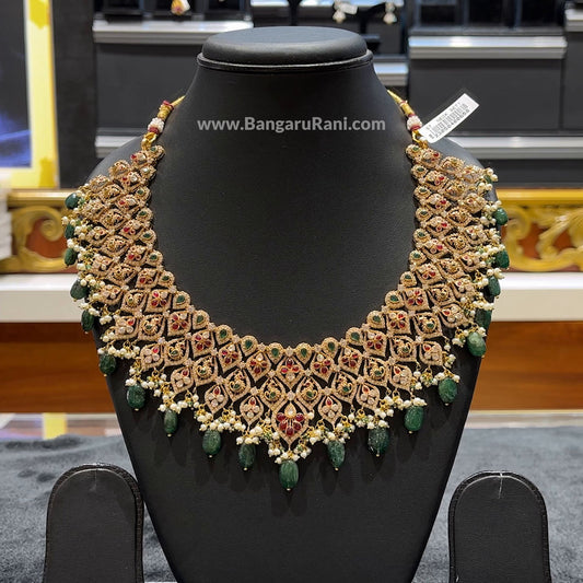 36.214gms NECKLACE 22K Antique