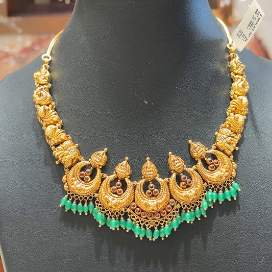 MUKUNDA JEWELLERS 22.548gms NECKLACE 22K Antique