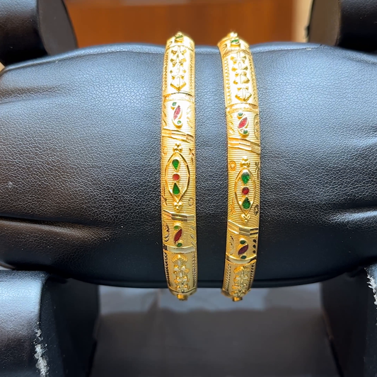 Chennai Shopping Mall 20.805gms BANGLES 22K Yellow Gold