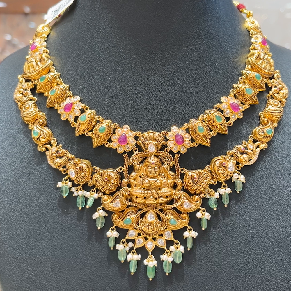 MUKUNDA JEWELLERS 48.69gms NECKLACE 22K Antique