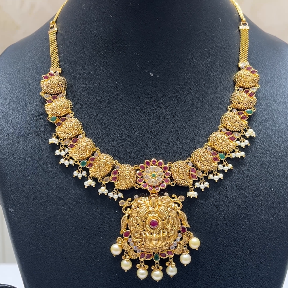 MUKUNDA JEWELLERS 29.41gms NECKLACE 22K Antique