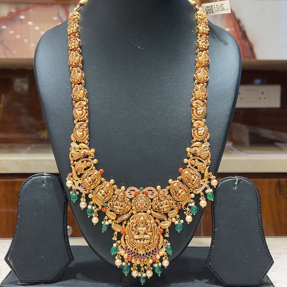 MUKUNDA JEWELLERS 52.14gms HARAMS 22K Antique